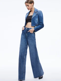YARDLEY DENIM JACKET + TRISH MID RISE BAGGY JEAN