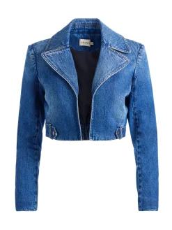 YARDLEY DENIM JACKET + TRISH MID RISE BAGGY JEAN